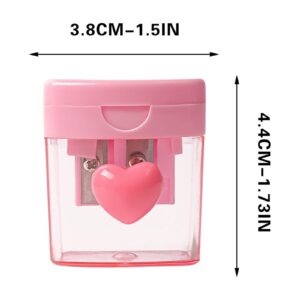 Darzheoy Pencil Sharpeners, Pencil Sharpeners Manual, Holes Compact Colored Handheld Pencil Sharpener with Lid for Home Office - Image 51