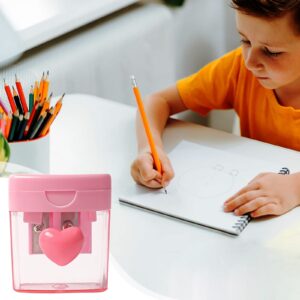Darzheoy Pencil Sharpeners, Pencil Sharpeners Manual, Holes Compact Colored Handheld Pencil Sharpener with Lid for Home Office - Image 53