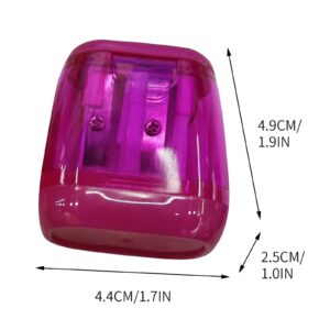 Darzheoy Pencil Sharpeners, Pencil Sharpeners Manual, Holes Compact Colored Handheld Pencil Sharpener with Lid for Home Office - Image 58