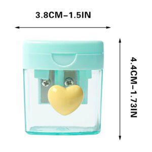 Darzheoy Pencil Sharpeners, Pencil Sharpeners Manual, Holes Compact Colored Handheld Pencil Sharpener with Lid for Home Office - Image 70