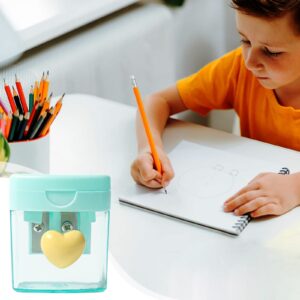Darzheoy Pencil Sharpeners, Pencil Sharpeners Manual, Holes Compact Colored Handheld Pencil Sharpener with Lid for Home Office - Image 72