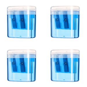 Darzheoy Pencil Sharpeners, Pencil Sharpeners Manual, Holes Compact Colored Handheld Pencil Sharpener with Lid for Home Office - Image 73