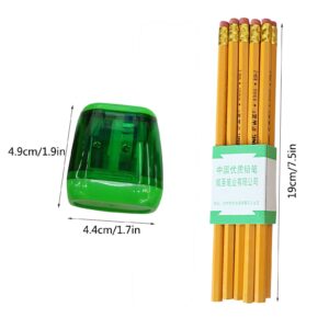 Darzheoy Pencil Sharpeners, Pencil Sharpeners Manual, Holes Compact Colored Handheld Pencil Sharpener with Lid for Home Office - Image 82