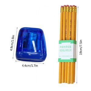 Darzheoy Pencil Sharpeners, Pencil Sharpeners Manual, Holes Compact Colored Handheld Pencil Sharpener with Lid for Home Office - Image 85