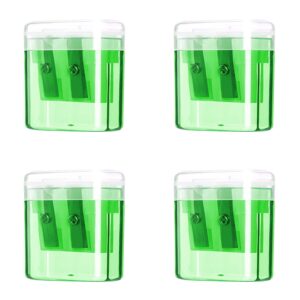 Darzheoy Pencil Sharpeners, Pencil Sharpeners Manual, Holes Compact Colored Handheld Pencil Sharpener with Lid for Home Office - Image 86