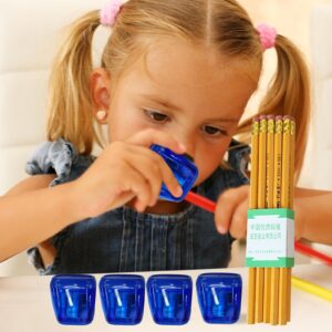 Darzheoy Pencil Sharpeners, Pencil Sharpeners Manual, Holes Compact Colored Handheld Pencil Sharpener with Lid for Home Office - Image 105