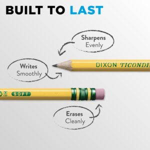 Ticonderoga Sharpened Wooden Pencils, 2 HB, .03mm, Yellow, 60 Count - Image 3