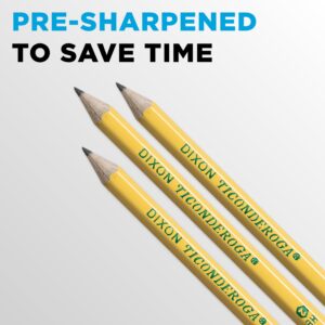 Ticonderoga Sharpened Wooden Pencils, 2 HB, .03mm, Yellow, 60 Count - Image 5