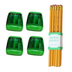 Darzheoy Pencil Sharpeners, Pencil Sharpeners Manual, Holes Compact Colored Handheld Pencil Sharpener with Lid for Home Office - Image 118