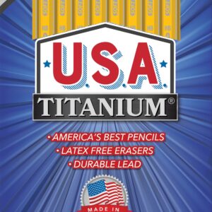 USA Titanium 2 HB Pencils – 24 Count, Pre-Sharpened, Latex-Free, PMA Certified - Image 10