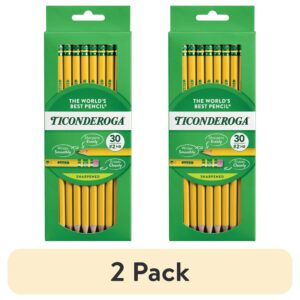 Ticonderoga Wood-Cased Pencils, Pre-Sharpened, 2 HB Soft, Yellow, 30 Count, 0.2 Pencil Lead Size - Image 9