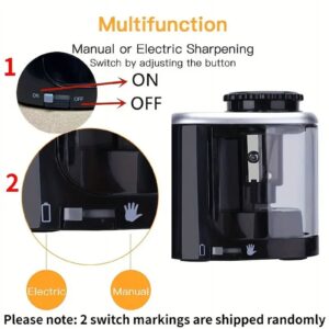 Electric Pencil Sharpener - Automatic, Desktop Office Stationery Tool with Precision Sharpening - Image 9