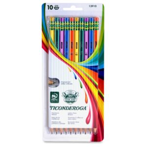 Ticonderoga Striped Wood-Cased pencl, 2 HB Soft, Pre-Sharpened, 10 Count - Image 4