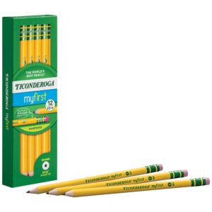 Ticonderoga My First Pencil No 2 Pencil with Eraser, Pre Sharpened Pencils, 12 Ct - Image 4