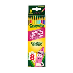 Crayola Limited Edition Colors Colored Pencils, 8 Ct, School Supplies, Classroom Essentials for Teachers, Gifts for Kids Ages 5+ - Image 1