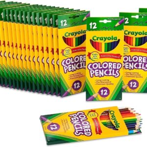 Crayola Bulk Colored Pencils, Pre-sharpened, Bulk School Supplies for Teachers, 12 Assorted Colors, Pack of 24 - Image 1