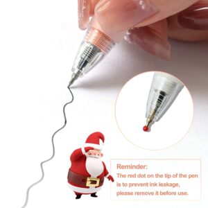 Ballpoint Writing Pens,12 pack(6 count+6 refills) with Stylus Tips 0.5mm Medium Point Pen Black Ink Pen Stylus Pens(NO.693) - Image 4