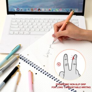 Ballpoint Writing Pens,12 pack(6 count+6 refills) with Stylus Tips 0.5mm Medium Point Pen Black Ink Pen Stylus Pens(NO.693) - Image 5