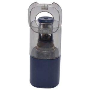 Westcott Aura Battery Pencil Sharpener, Titanium, Anti-Microbial, Office, Blue, 1-Count, New. - Image 4