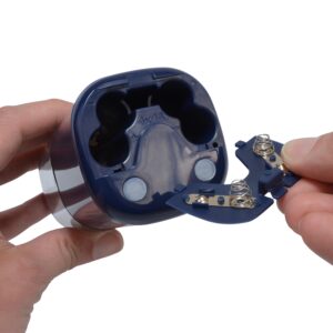 Westcott Aura Battery Pencil Sharpener, Titanium, Anti-Microbial, Office, Blue, 1-Count, New. - Image 7