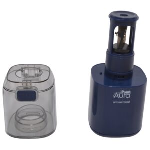 Westcott Aura Battery Pencil Sharpener, Titanium, Anti-Microbial, Office, Blue, 1-Count, New. - Image 10