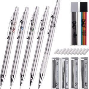 Mr. Pen Mechanical Pencil Set with Erasers Refills, 0.3mm, 0.5mm, 0.7mm, 0.9mm and 2mm, 5 Count - Image 5