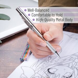 Mr. Pen Mechanical Pencil Set with Erasers Refills, 0.3mm, 0.5mm, 0.7mm, 0.9mm and 2mm, 5 Count - Image 6