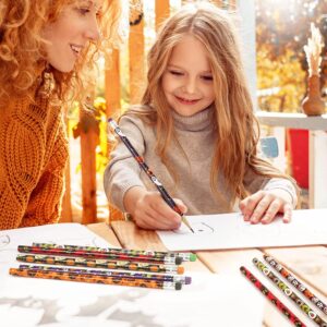 Naler Pack of 36 Halloween Pencils Set with Erasers for Kids Halloween Party Favors Goodie Bags School Prizes - Image 6