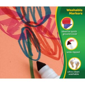 Crayola Broad Line Art Markers, Classic Colors, 10 Count, in Pack of 12 - Image 8