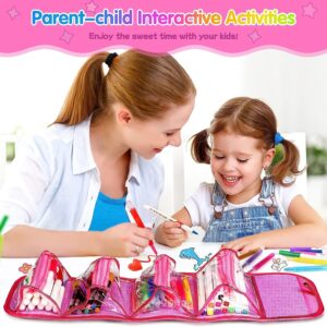 Huge Wave 45 Piece Fruit Scented Markers Set with Unicorn Pencil Case, Art Supplies - Image 4