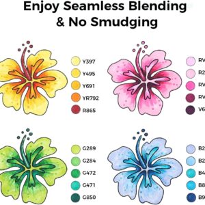 Ohuhu 60-Color Alcohol Markers, Dual Tip Chisel & Fine, with Colorless Blender, Oahu Series - Image 4