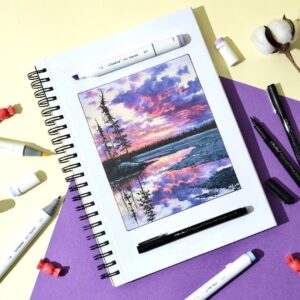Ohuhu 60-Color Alcohol Markers, Dual Tip Chisel & Fine, with Colorless Blender, Oahu Series - Image 13