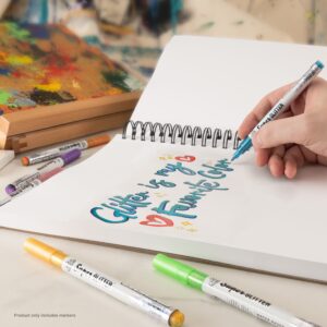Royal & Langnickel - 6pc 1MM Super Glitter Marker Set, Primary Colors - Image 3