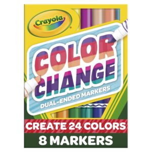 Crayola Color Changing Dual Tip Broad Line Markers, 8 Ct, School Supplies for Kids and Teachers, Gift - Image 9