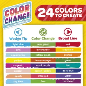 Crayola Color Changing Dual Tip Broad Line Markers, 8 Ct, School Supplies for Kids and Teachers, Gift - Image 14