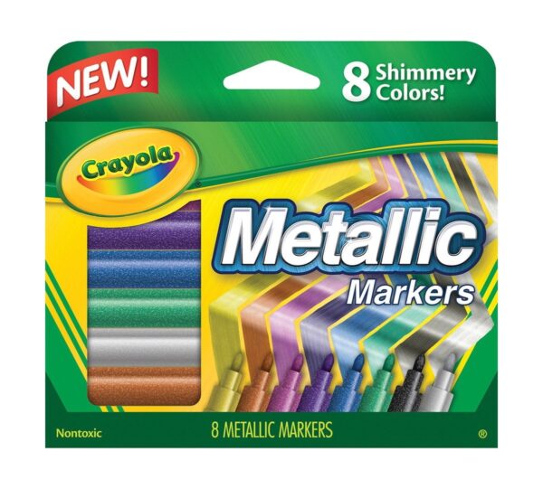 Crayola Metallic Markers, 8 Count Crayola Metallic Markers, 8 Count