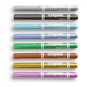 Crayola Metallic Markers, 8 Count