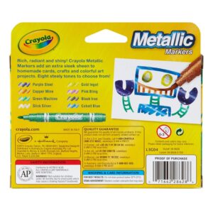 Crayola Metallic Markers, 8 Count