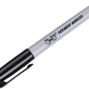 Mr. Pen- Permanent Markers, 12 Pack, Black, Fine Tip, Black Markers, Marker Set, Fine Tip Markers - Image 3