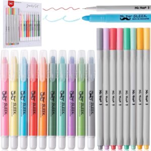 Mr. Pen- Bible Gel Highlighters and Fineliner Pens No Bleed, Pastel Colors, 18 Pcs, Bible Journaling Kit - Image 1