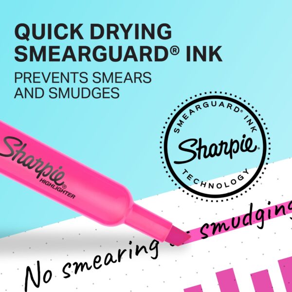 Sharpie Tank Style Highlighters, Chisel Tip, Assorted Colors, 12 Count