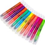 Mr. Pen Gel Highlighters, Chisel-Point, Assorted Colors, 12 Count