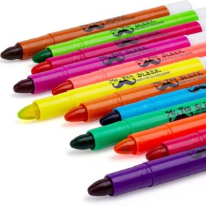 Mr. Pen Gel Highlighters, Chisel-Point, Assorted Colors, 12 Count
