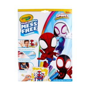 Crayola Color Wonder Mess Free Coloring Pages & Markers, Spidey & His Amazing Friends Art Supplies, Travel Activity, Spiderman Gift for Kids, 3+ - Image 1