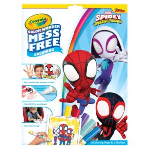 Crayola Color Wonder Mess Free Coloring Pages & Markers, Spidey & His Amazing Friends Art Supplies, Travel Activity, Spiderman Gift for Kids, 3+ - Image 8