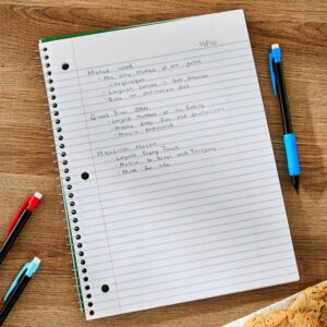 Pen+Gear College Ruled 1-Subject Notebook, 8" x 10.5", Green, 70 Sheets - Image 3