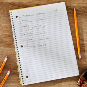 Pen+Gear College Ruled 1-Subject Notebook, 8" x 10.5", Green, 70 Sheets - Image 9