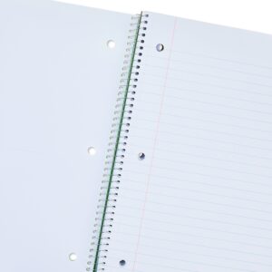 Pen + Gear Wide Ruled 1-Subject Notebook with Inside Pockets, 9" x 11", Green, 100 Heavyweight Sheets - Image 3