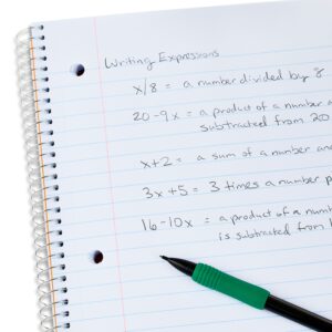 Pen + Gear Wide Ruled 1-Subject Notebook with Inside Pockets, 9" x 11", Green, 100 Heavyweight Sheets - Image 14