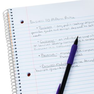 Pen+Gear College Ruled Poly 1-Subject Notebook, Green, 100 Heavyweight Sheets - Image 9